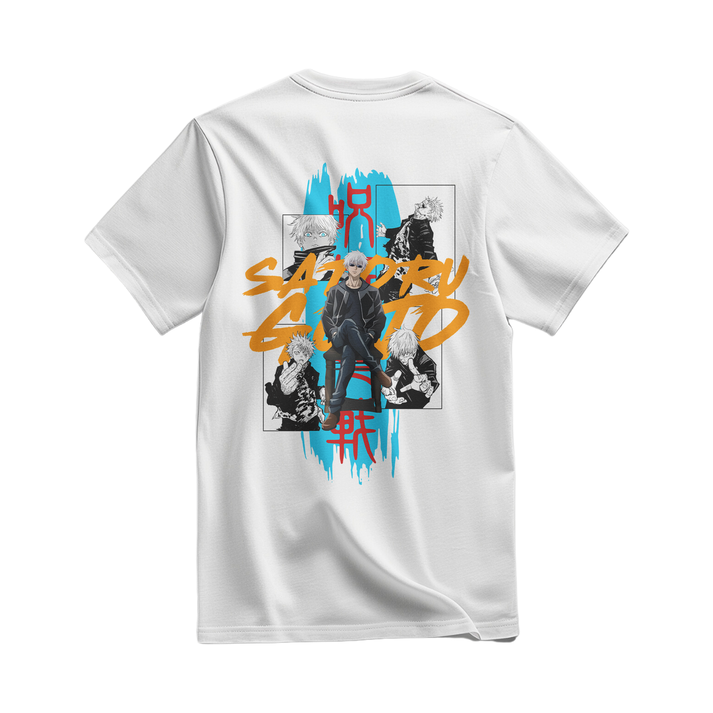 Gojo Satoru (Jujutsu Kaisen) Oversized White T-shirt