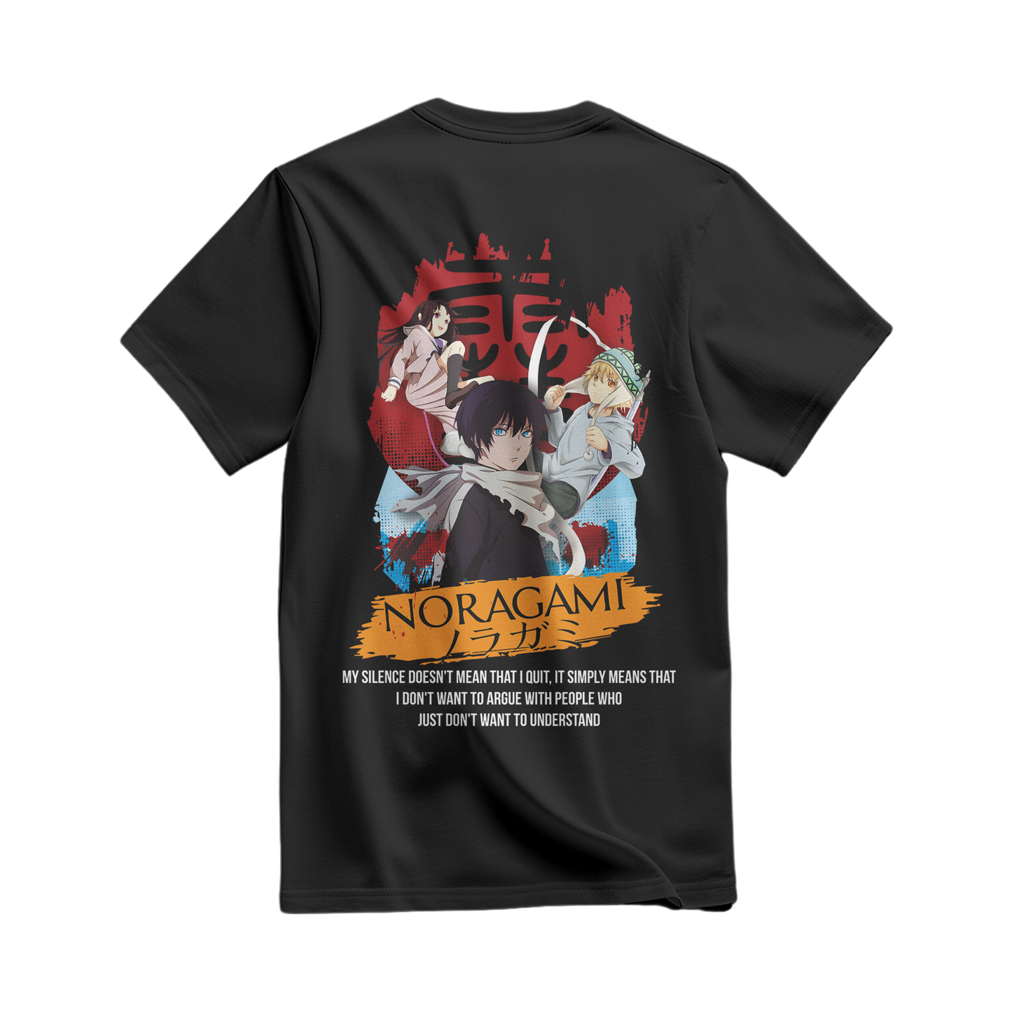 Noragami Oversized Black T-shirt