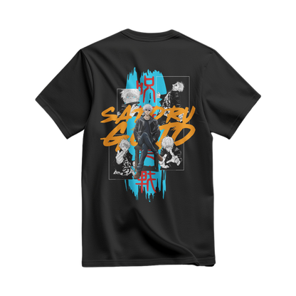 Gojo Satoru (Jujutsu Kaisen) Oversized Black T-shirt