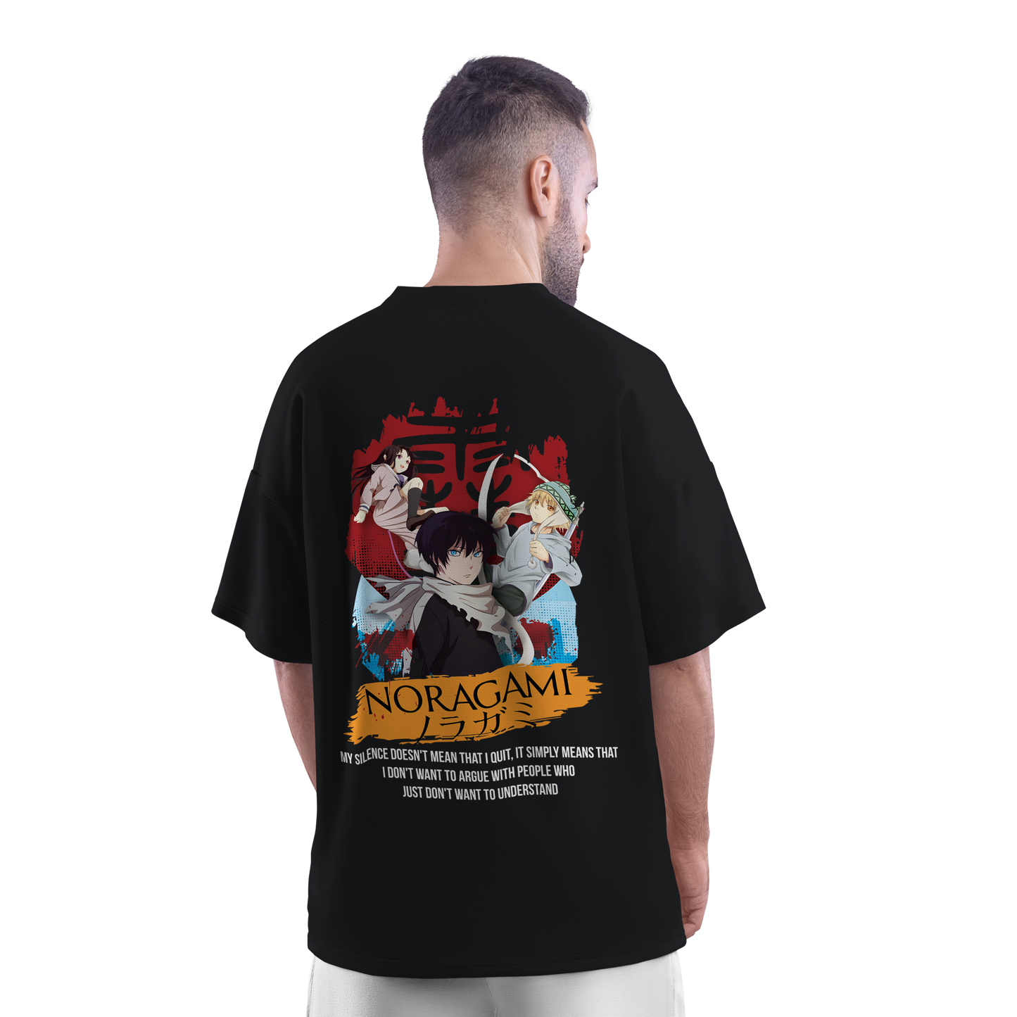 Noragami Oversized Black T-shirt