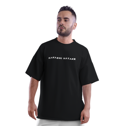 Kakashi Hatake (Naruto) Oversized Black T-shirt