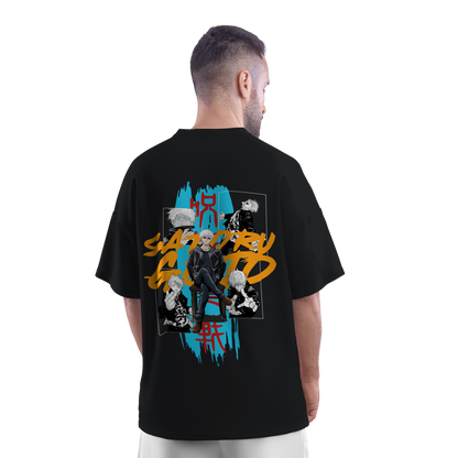 Gojo Satoru (Jujutsu Kaisen) Oversized Black T-shirt