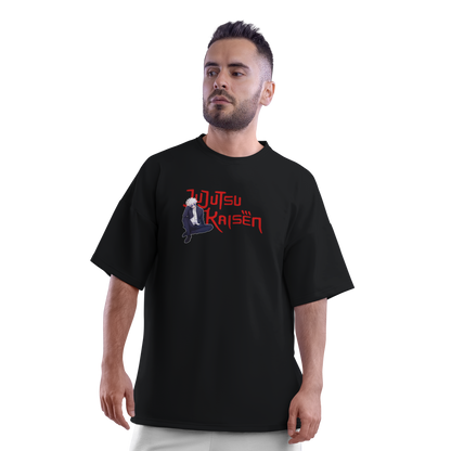 Gojo Satoru (Jujutsu Kaisen) Oversized Black T-shirt