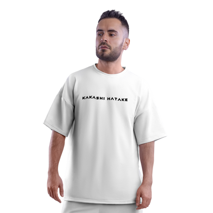 Kakashi Hatake (Naruto) Oversized White T-shirt