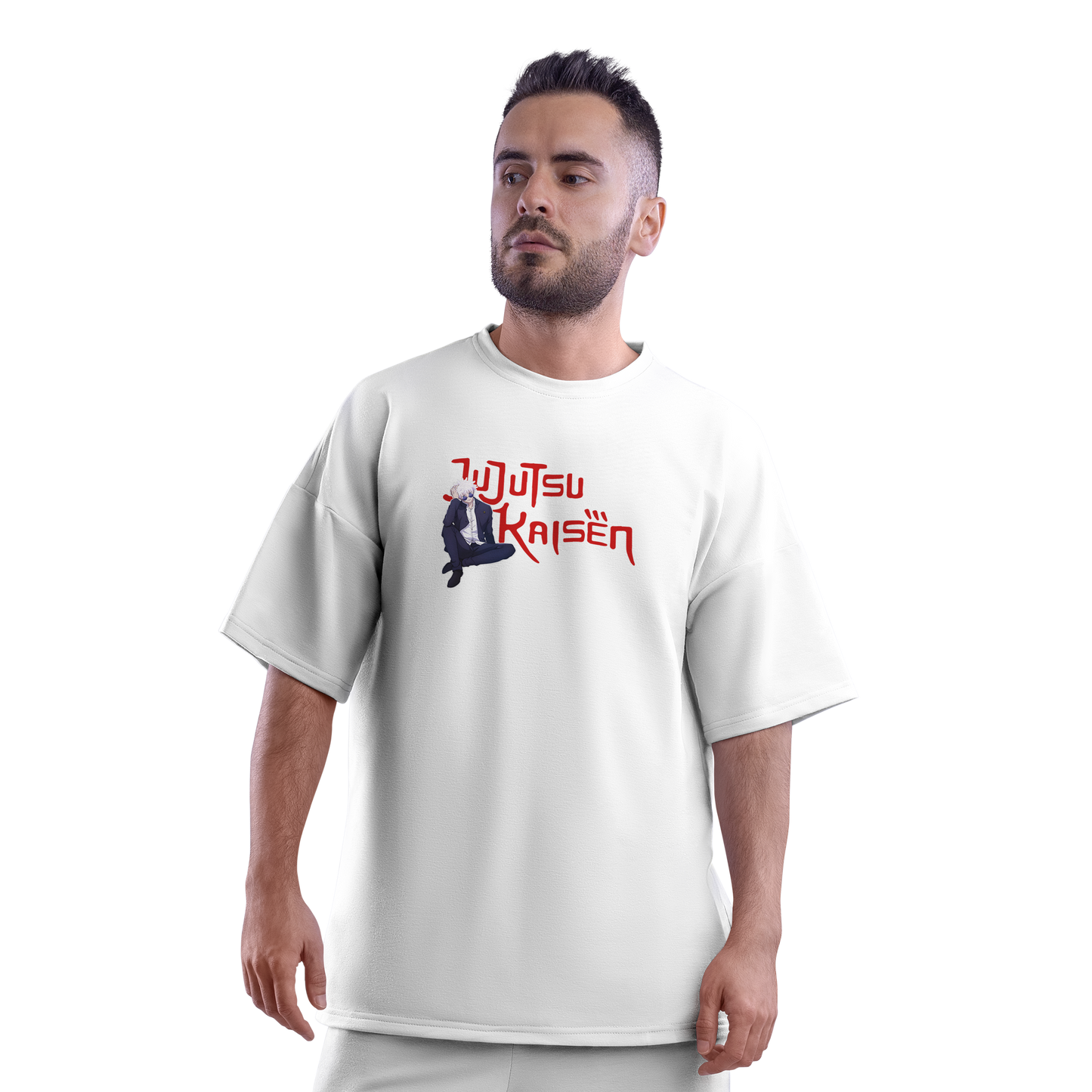 Gojo Satoru (Jujutsu Kaisen) Oversized White T-shirt