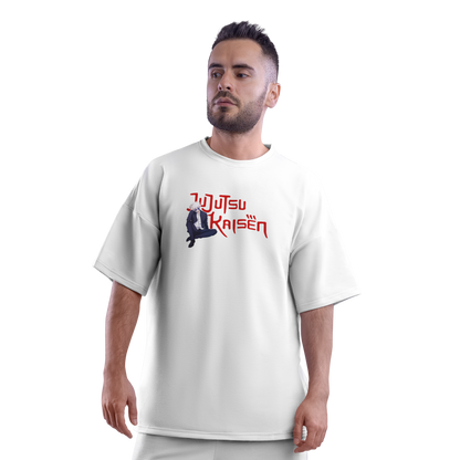 Gojo Satoru (Jujutsu Kaisen) Oversized White T-shirt